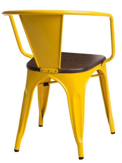 D2.DESIGN Krzesło Paris Arms Wood żółte sosna orze ch D2.DESIGN Krzesło Paris Arms Wood żółte sosna orze ch