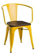D2.DESIGN Krzesło Paris Arms Wood żółte sosna szcz otkowana D2.DESIGN Krzesło Paris Arms Wood żółte sosna szcz otkowana