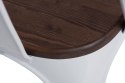 D2.DESIGN Krzesło Paris Wood metalowe białe siedzisko drewno sosna orzech do jadalni restauracji kuchni recepcji D2.DESIGN Krzesło Paris Wood metalowe białe siedzisko drewno sosna orzech do jadalni restauracji kuchni recepcji