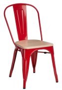 D2.DESIGN Krzesło Paris Wood czerwone sosna natura D2.DESIGN Krzesło Paris Wood czerwone sosna natura