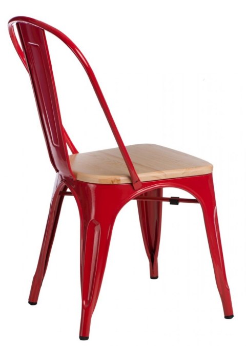 D2.DESIGN Krzesło Paris Wood czerwone sosna natura D2.DESIGN Krzesło Paris Wood czerwone sosna natura