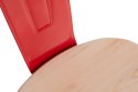 D2.DESIGN Krzesło Paris Wood czerwone sosna natura D2.DESIGN Krzesło Paris Wood czerwone sosna natura