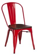 D2.DESIGN Krzesło Paris Wood czerwone sosna orzech D2.DESIGN Krzesło Paris Wood czerwone sosna orzech
