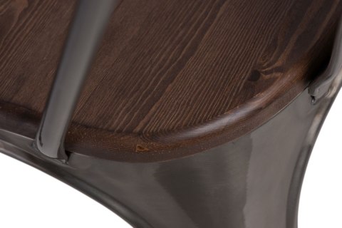 KRZESŁO METALOWE Paris Wood kolor METAL siedzisko DREWNO lakierowane sosna ORZECH ELEMENTY RDZY - MEBEL POSTARZANY D2.DESIGN KRZESŁO METALOWE Paris Wood kolor METAL siedzisko DREWNO lakierowane sosna ORZECH ELEMENTY RDZY - MEBEL POSTARZANY D2.DESIGN