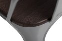 D2.DESIGN Krzesło Paris Wood szare metalowe siedzisko drewno sosna szczotkowana kolor orzech D2.DESIGN Krzesło Paris Wood szare metalowe siedzisko drewno sosna szczotkowana kolor orzech
