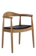 KRZESŁO Z PODŁOKIETNIKAMI President drewniane NATURALNY siedzisko EKOSKÓRA D2.DESIGN KRZESŁO Z PODŁOKIETNIKAMI President drewniane NATURALNY siedzisko EKOSKÓRA D2.DESIGN