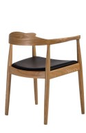 KRZESŁO Z PODŁOKIETNIKAMI President drewniane NATURALNY siedzisko EKOSKÓRA D2.DESIGN KRZESŁO Z PODŁOKIETNIKAMI President drewniane NATURALNY siedzisko EKOSKÓRA D2.DESIGN