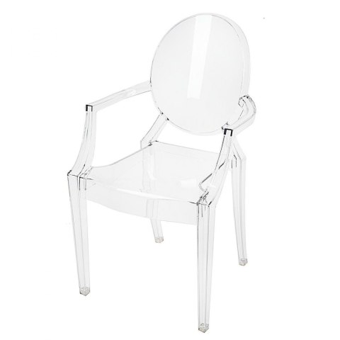 D2.DESIGN Krzesło Royal transparentne poliwęglan z podłokietnikami do domu recepcji lokalu hotelu D2.DESIGN Krzesło Royal transparentne poliwęglan z podłokietnikami do domu recepcji lokalu hotelu