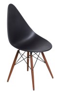 Intesi Krzesło Rush DSW czarne/dark tworzywo PP podstawa drewno + metal do kuchni jadalni restauracji czy recepcji Intesi Krzesło Rush DSW czarne/dark tworzywo PP podstawa drewno + metal do kuchni jadalni restauracji czy recepcji