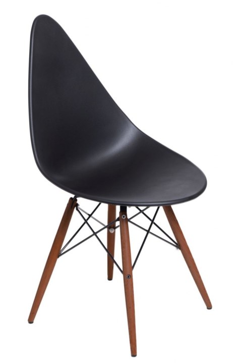 Intesi Krzesło Rush DSW czarne/dark tworzywo PP podstawa drewno + metal do kuchni jadalni restauracji czy recepcji Intesi Krzesło Rush DSW czarne/dark tworzywo PP podstawa drewno + metal do kuchni jadalni restauracji czy recepcji