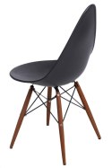 Intesi Krzesło Rush DSW czarne/dark tworzywo PP podstawa drewno + metal do kuchni jadalni restauracji czy recepcji Intesi Krzesło Rush DSW czarne/dark tworzywo PP podstawa drewno + metal do kuchni jadalni restauracji czy recepcji
