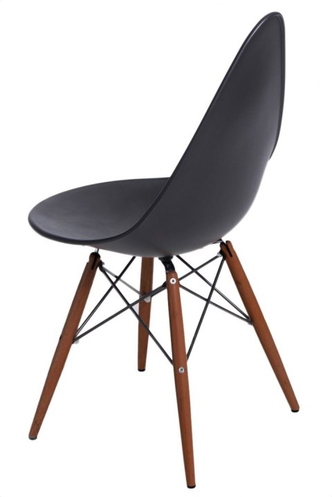 Intesi Krzesło Rush DSW czarne/dark tworzywo PP podstawa drewno + metal do kuchni jadalni restauracji czy recepcji Intesi Krzesło Rush DSW czarne/dark tworzywo PP podstawa drewno + metal do kuchni jadalni restauracji czy recepcji