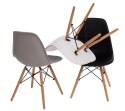 Simplet Krzesło Simplet P016W basic białe tworzywo PP, nogi drewno bukowe naturalny Simplet Krzesło Simplet P016W basic białe tworzywo PP, nogi drewno bukowe naturalny