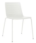 Resol Krzesło Skin 4 białe podstawa biała