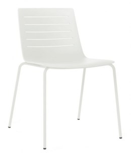 Resol Krzesło Skin 4 białe podstawa biała
