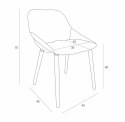 Intesi Krzesło Sofie tapicerowane tkanina szare jasne obicie zdejmowane nogi drewno czarny do biura domu restauracji Intesi Krzesło Sofie tapicerowane tkanina szare jasne obicie zdejmowane nogi drewno czarny do biura domu restauracji