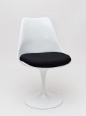 D2.DESIGN Krzesło Tul białe/czarna poduszka D2.DESIGN Krzesło Tul białe/czarna poduszka