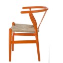 D2.DESIGN Krzesło Wicker Naturalne pomarańczowy in spirowany Wishbone poekspozycji D2.DESIGN Krzesło Wicker Naturalne pomarańczowy in spirowany Wishbone poekspozycji