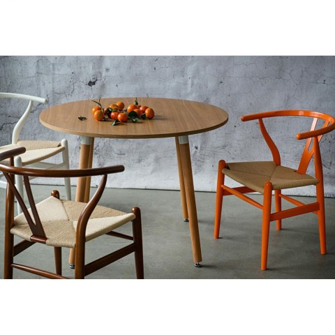 D2.DESIGN Krzesło Wicker Naturalne pomarańczowy in spirowany Wishbone poekspozycji D2.DESIGN Krzesło Wicker Naturalne pomarańczowy in spirowany Wishbone poekspozycji