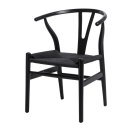 KRZESŁO CZARNE Wicker D2.DESIGN lite DREWNO bukowe siedzisko wyplatany SZNUREK JUTOWY CZARNY inspirowany Wishbone KRZESŁO CZARNE Wicker D2.DESIGN lite DREWNO bukowe siedzisko wyplatany SZNUREK JUTOWY CZARNY inspirowany Wishbone
