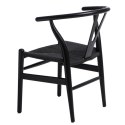 KRZESŁO CZARNE Wicker D2.DESIGN lite DREWNO bukowe siedzisko wyplatany SZNUREK JUTOWY CZARNY inspirowany Wishbone KRZESŁO CZARNE Wicker D2.DESIGN lite DREWNO bukowe siedzisko wyplatany SZNUREK JUTOWY CZARNY inspirowany Wishbone
