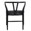 KRZESŁO CZARNE Wicker D2.DESIGN lite DREWNO bukowe siedzisko wyplatany SZNUREK JUTOWY CZARNY inspirowany Wishbone KRZESŁO CZARNE Wicker D2.DESIGN lite DREWNO bukowe siedzisko wyplatany SZNUREK JUTOWY CZARNY inspirowany Wishbone