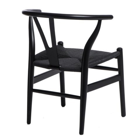 KRZESŁO CZARNE Wicker D2.DESIGN lite DREWNO bukowe siedzisko wyplatany SZNUREK JUTOWY CZARNY inspirowany Wishbone KRZESŁO CZARNE Wicker D2.DESIGN lite DREWNO bukowe siedzisko wyplatany SZNUREK JUTOWY CZARNY inspirowany Wishbone