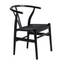 KRZESŁO CZARNE Wicker D2.DESIGN lite DREWNO bukowe siedzisko wyplatany SZNUREK JUTOWY CZARNY inspirowany Wishbone KRZESŁO CZARNE Wicker D2.DESIGN lite DREWNO bukowe siedzisko wyplatany SZNUREK JUTOWY CZARNY inspirowany Wishbone