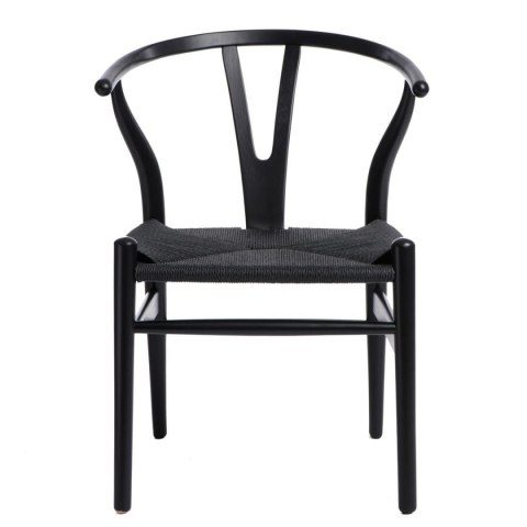 KRZESŁO CZARNE Wicker D2.DESIGN lite DREWNO bukowe siedzisko wyplatany SZNUREK JUTOWY CZARNY inspirowany Wishbone KRZESŁO CZARNE Wicker D2.DESIGN lite DREWNO bukowe siedzisko wyplatany SZNUREK JUTOWY CZARNY inspirowany Wishbone