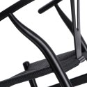 KRZESŁO CZARNE Wicker D2.DESIGN lite DREWNO bukowe siedzisko wyplatany SZNUREK JUTOWY CZARNY inspirowany Wishbone KRZESŁO CZARNE Wicker D2.DESIGN lite DREWNO bukowe siedzisko wyplatany SZNUREK JUTOWY CZARNY inspirowany Wishbone