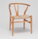 D2.DESIGN Krzesło Wicker lite drewno bukowe Naturalne siedzisko plecionka ze sznurka jutowego Naturalny inspirowane Wishbone D2.DESIGN Krzesło Wicker lite drewno bukowe Naturalne siedzisko plecionka ze sznurka jutowego Naturalny inspirowane Wishbone