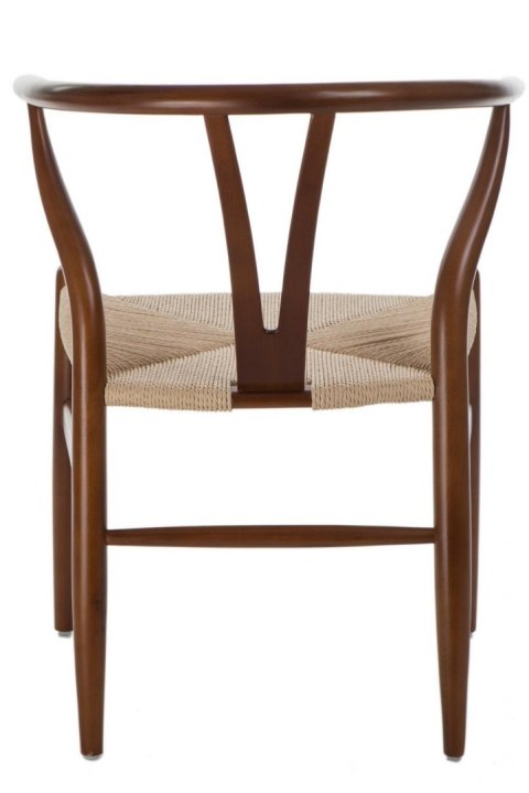 D2.DESIGN D2.DESIGN Krzesło Wicker siedzisko plecionka sznurek jutowy Naturalny drewno bukowe brązowe ciemne inspirowan Wishbone D2.DESIGN D2.DESIGN Krzesło Wicker siedzisko plecionka sznurek jutowy Naturalny drewno bukowe brązowe ciemne inspirowan Wishbone