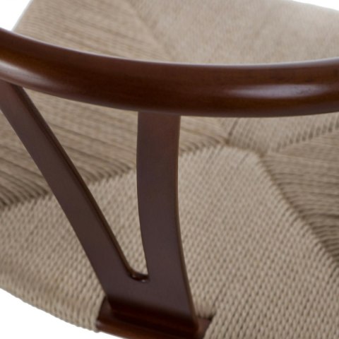D2.DESIGN D2.DESIGN Krzesło Wicker siedzisko plecionka sznurek jutowy Naturalny drewno bukowe brązowe ciemne inspirowan Wishbone D2.DESIGN D2.DESIGN Krzesło Wicker siedzisko plecionka sznurek jutowy Naturalny drewno bukowe brązowe ciemne inspirowan Wishbone
