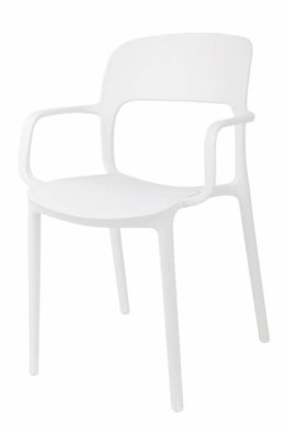 Intesi Krzesło z podłokietnikami Flexi białe