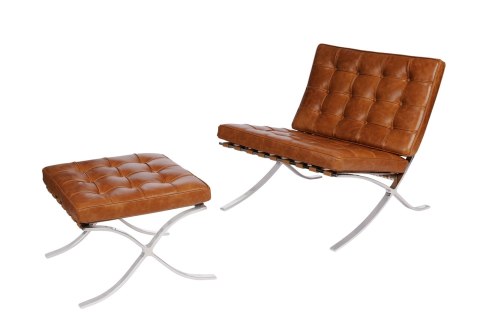 D2.DESIGN Podnóżek BA1 brązowy jasny vintage D2.DESIGN Podnóżek BA1 brązowy jasny vintage