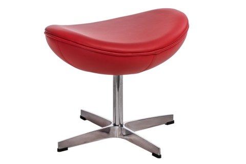 D2.DESIGN Podnóżek Jajo czerwony skóra 65 D2.DESIGN Podnóżek Jajo czerwony skóra 65