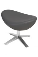 D2.DESIGN Podnóżek Jajo Soft skóra eko 508 szary D2.DESIGN Podnóżek Jajo Soft skóra eko 508 szary