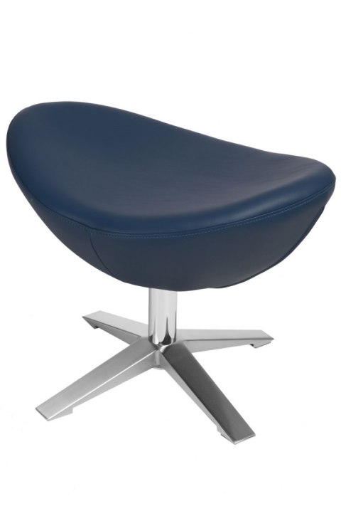 D2.DESIGN Podnóżek Jajo Soft skóra eko 518 niebieski ciemny D2.DESIGN Podnóżek Jajo Soft skóra eko 518 niebieski ciemny