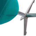 D2.DESIGN Podnóżek Jajo Soft wełna zielony YQ-23 D2.DESIGN Podnóżek Jajo Soft wełna zielony YQ-23