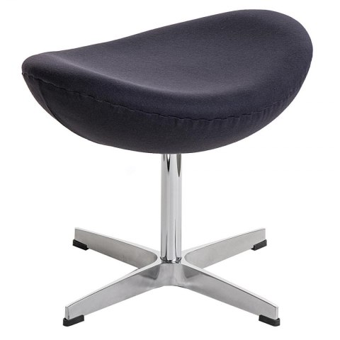 D2.DESIGN Podnóżek Jajo grafitowy kaszmir 26 Premium D2.DESIGN Podnóżek Jajo grafitowy kaszmir 26 Premium