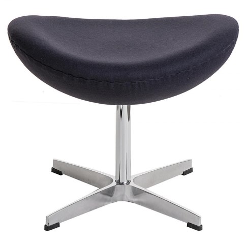 D2.DESIGN Podnóżek Jajo grafitowy kaszmir 26 Premium D2.DESIGN Podnóżek Jajo grafitowy kaszmir 26 Premium