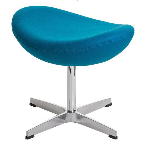 D2.DESIGN Podnóżek Jajo niebieski jasny kaszmir 43 Premium D2.DESIGN Podnóżek Jajo niebieski jasny kaszmir 43 Premium
