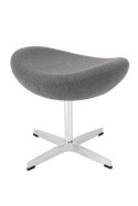 D2.DESIGN Podnóżek Jajo szary jasny kaszmir 42 Premium D2.DESIGN Podnóżek Jajo szary jasny kaszmir 42 Premium