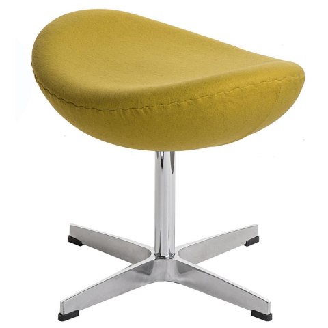 D2.DESIGN Podnóżek Jajo żółty jasny kaszmir 44 Premium D2.DESIGN Podnóżek Jajo żółty jasny kaszmir 44 Premium