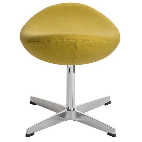D2.DESIGN Podnóżek Jajo żółty jasny kaszmir 44 Premium D2.DESIGN Podnóżek Jajo żółty jasny kaszmir 44 Premium