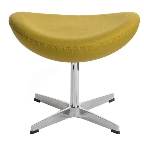 D2.DESIGN Podnóżek Jajo żółty jasny kaszmir 44 Premium D2.DESIGN Podnóżek Jajo żółty jasny kaszmir 44 Premium