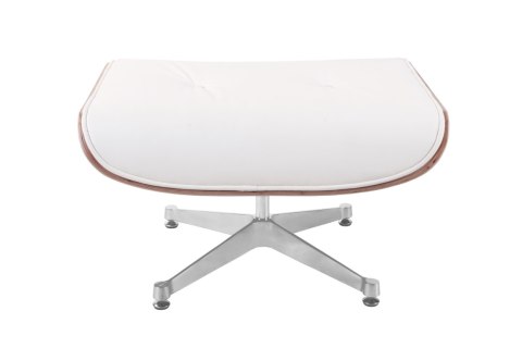 D2.DESIGN Podnóżek Vip biały/walnut/silver base TP D2.DESIGN Podnóżek Vip biały/walnut/silver base TP