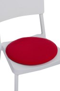 Intesi Poduszka na krzesło okrągła czerwona