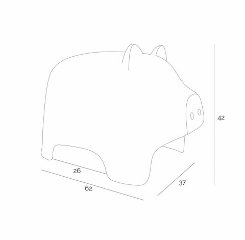 D2.DESIGN Siedzisko dziecięce Piggy różowe D2.DESIGN Siedzisko dziecięce Piggy różowe