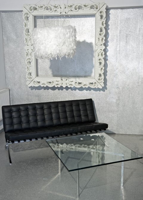 D2.DESIGN Sofa BA3 3 osobowa, czarna skóra naturalna D2.DESIGN Sofa BA3 3 osobowa, czarna skóra naturalna